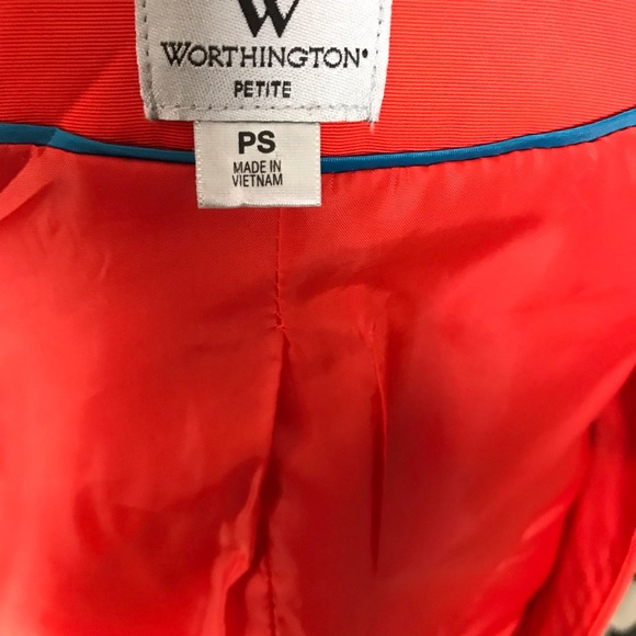 Worthington Woman’s Blazer Orange Size PS - Picture 6 of 7